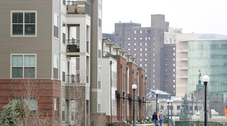 Downtown Dayton housing has seen increased interest in recent years and high occupancy. LISA POWELL / STAFF