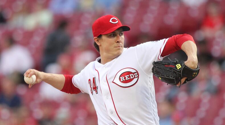 Reds pitcher Homer Bailey is scheduled to make his second start Tuesday at Detroit since coming off the DL. David Jablonski/Staff