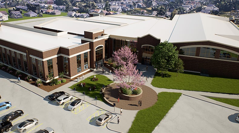 The University of Dayton plans to expand its RecPlex to include new state-of-the-art health and counseling centers slated to open in fall 2026. Courtesy of UD