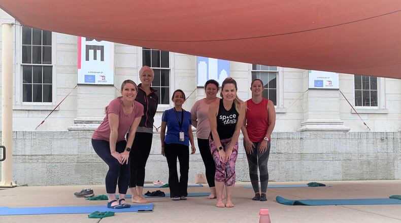 The Downtown Dayton Partnership's CURIO Lunch Box series includes free weekly fitness classes - CONTRIBUTED