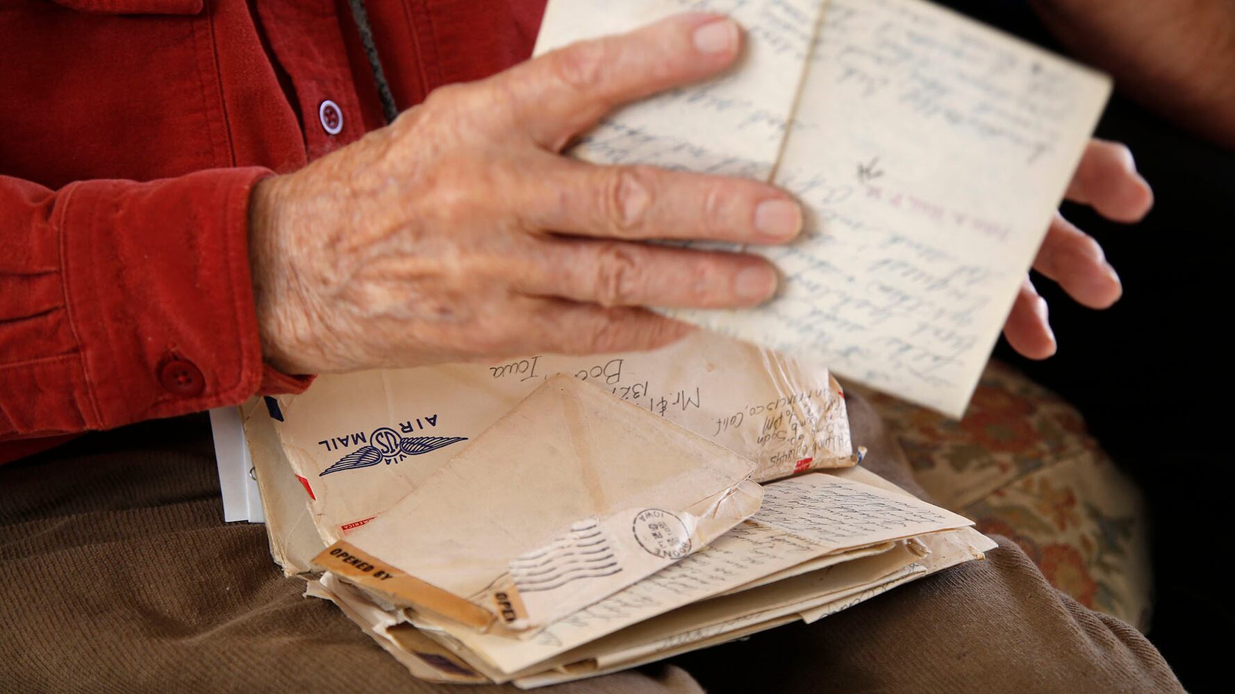 Local WW II Vet finds box of letters sent home