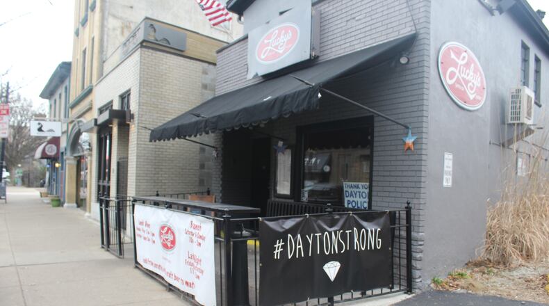 Lucky's Taproom & Eatery in Dayton's Oregon District has reopened, carryout only for now, after being shut down for more than six months due to the coronavirus pandemic. File photo by AMELIA ROBINSON/STAFF