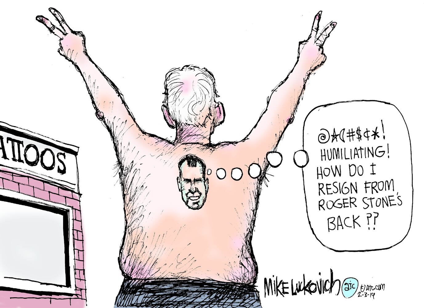 Week in cartoons: Starbucks CEO, Roger Stone,
