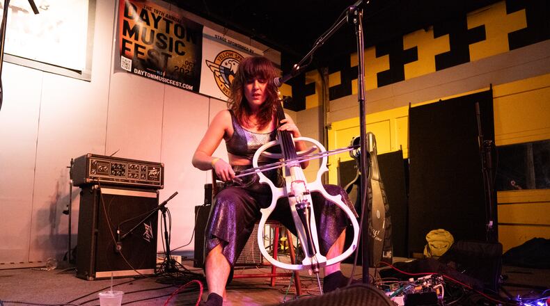 Lung performs at Dayton Music Fest on Saturday, October 21, 2023. (Ruthie Herman for WYSO)