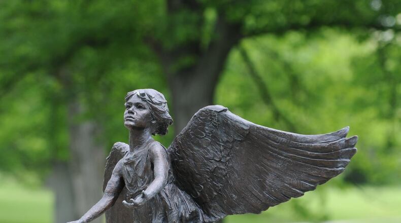 The HEAL Memory Garden at Atrium Medical Center features the Angel of Hope monument, a nationally recognized symbol of hope and healing.