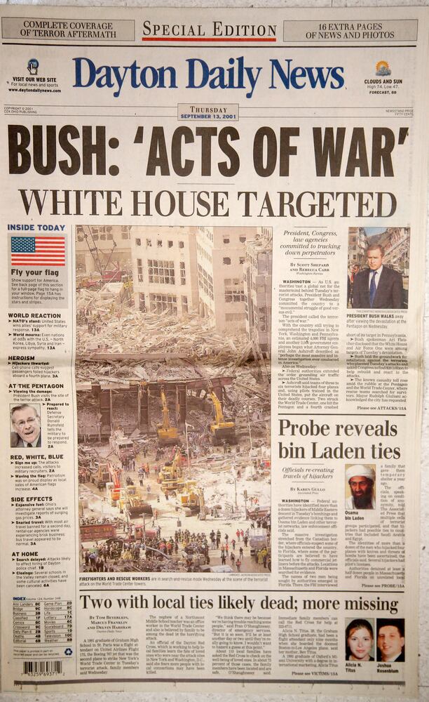 PHOTOS: Historic Dayton Daily News front pages
