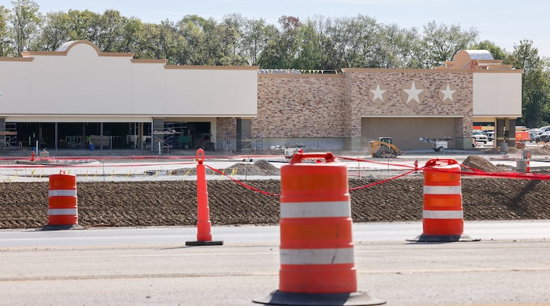 Construction continues on Buc-ee's on Ohio Route 235 in Huber Heights, just south of Park Layne. An additional lane is being added from westbound I-70. The store is anticipated to open in early 2026. BRYANT BILLING / STAFF