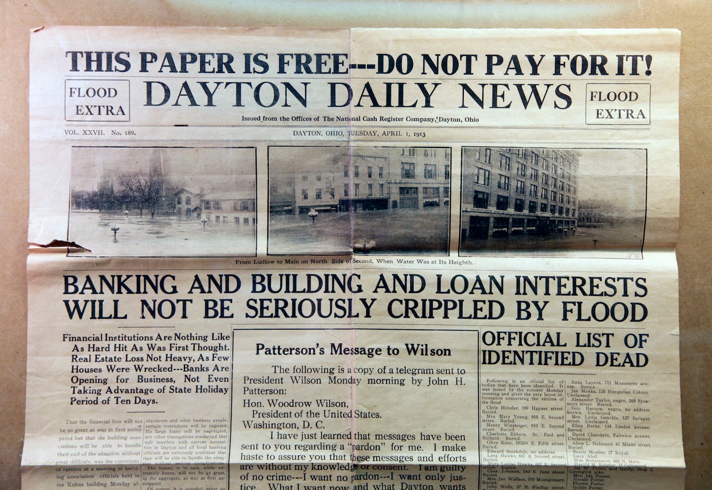 1914 Dayton Time Capsule Opened