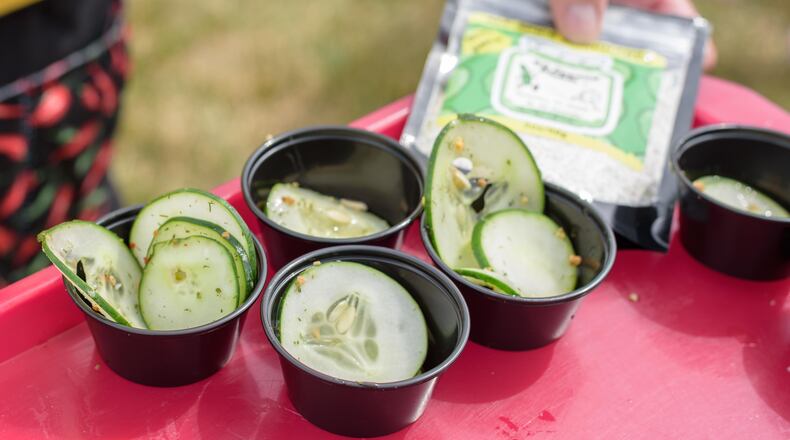 A new festival, Pickle Fest – Just Dill With It! was held at Austin Landing on Saturday, June 25, 2022. Hosted by Austin Landing and The Miami Valley Restaurant Association, the event featured pickle vendors, food trucks, a beer garden, live music and activities for children. Did we spot you there? TOM GILLIAM / CONTRIBUTING PHOTOGRAPHER