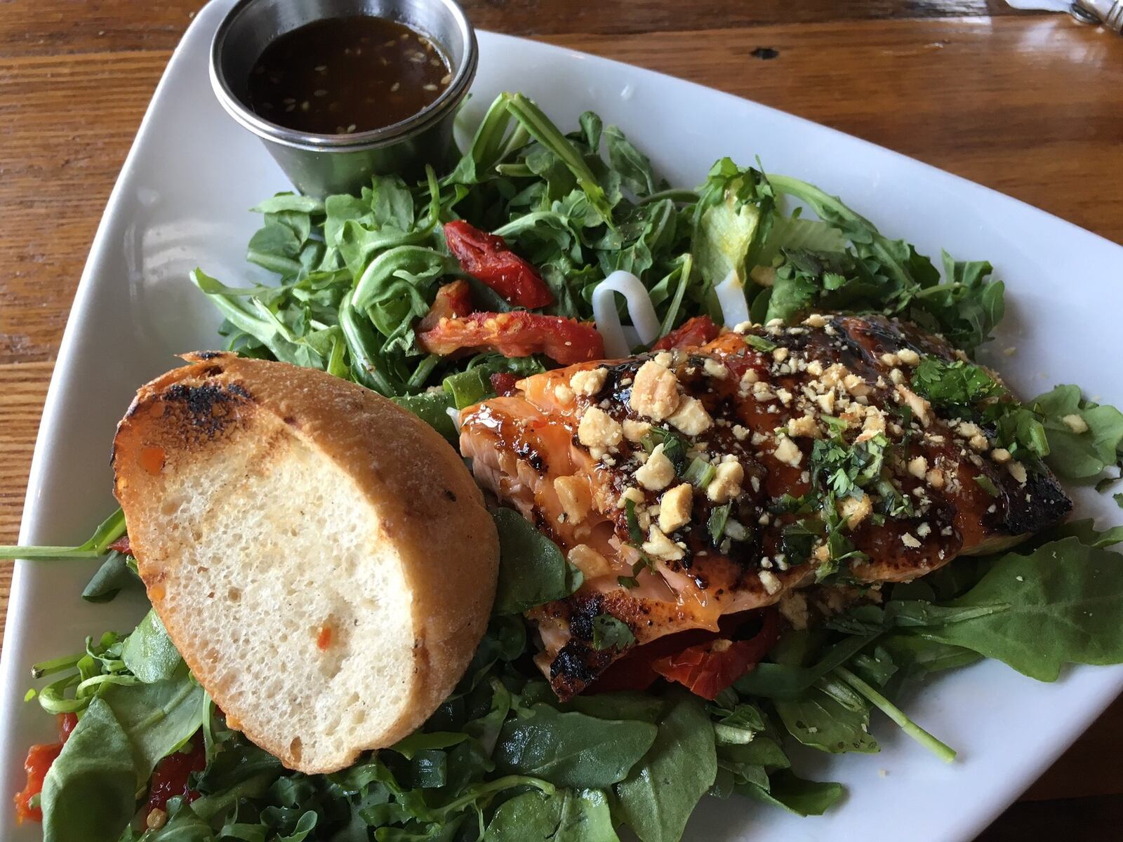 Basil’s on Main’s Salmon Salad. Contributed Photo by Alexis Larsen