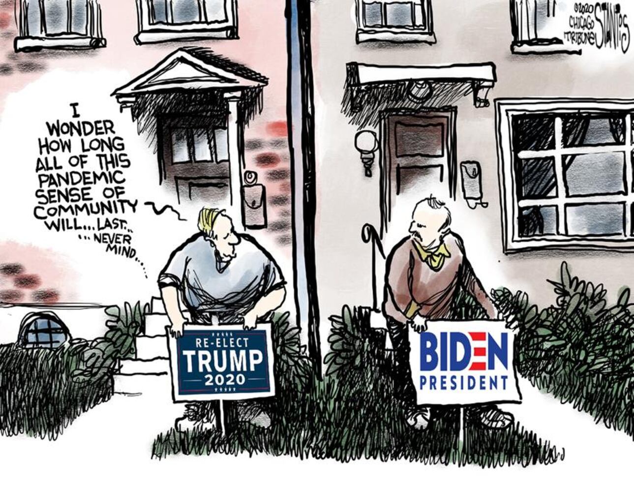 Week in cartoons: Stimulus checks, staying home and more