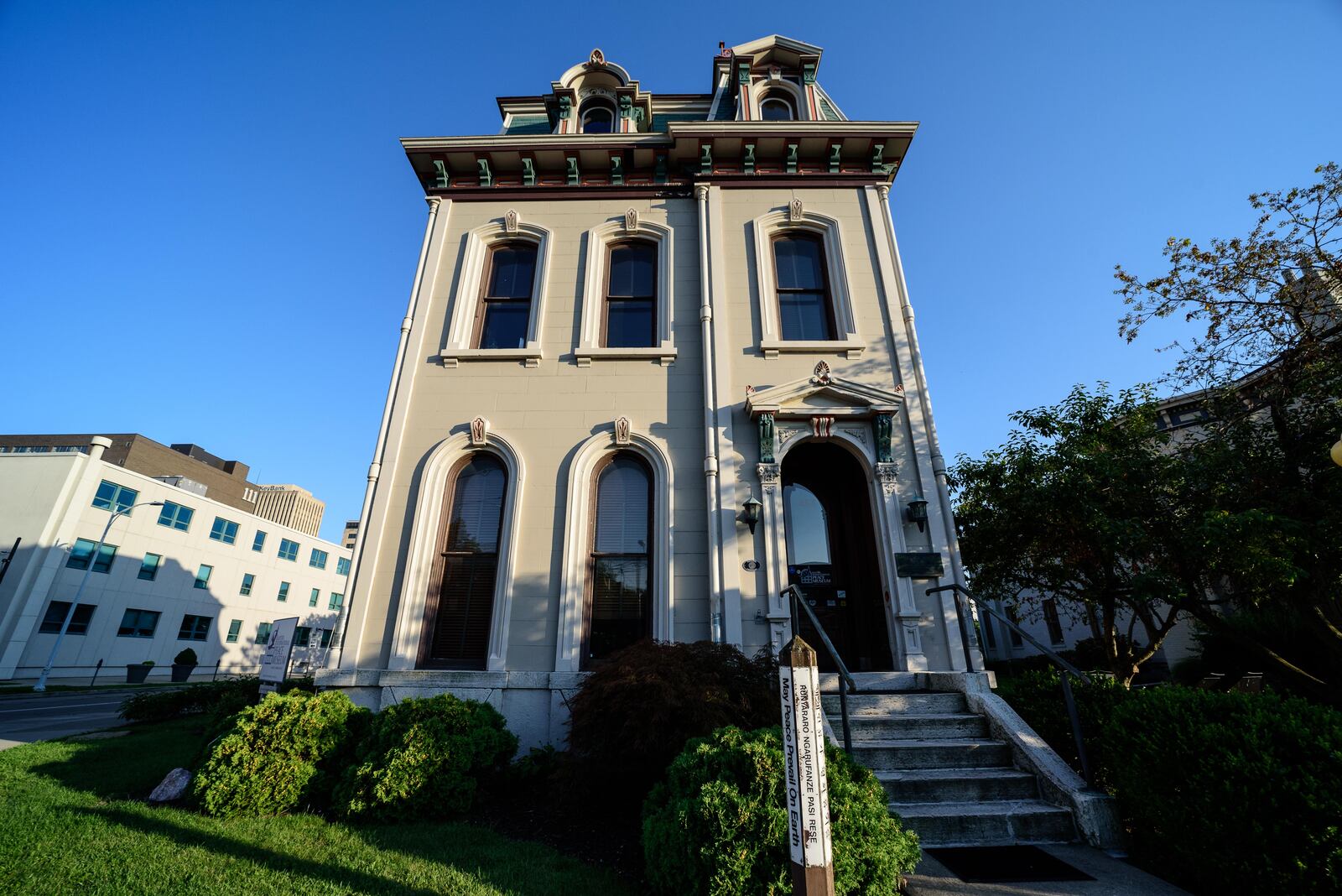 The Dayton International Peace Museum, located at 208 W. Monument Ave. in downtown Dayton inside the historic Isaac Pollack House, is America's only brick and mortar peace museum. The museum will relocate to Courthouse Square. TOM GILLIAM/CONTRIBUTING PHOTOGRAPHER