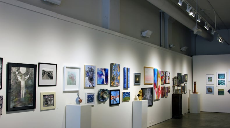 Inside the Dayton Visual Arts Center gallery for the new exhibition, The Light Within