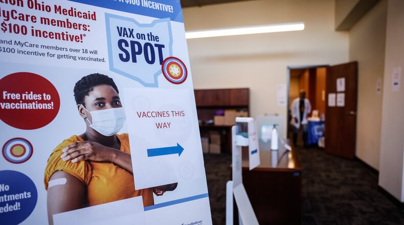 Flu, COVID-19 vaccines and boosters are available at Ziks Pharmacy at 1130 West Third Street in Dayton, pictured Dec. 3, 2021. FILE