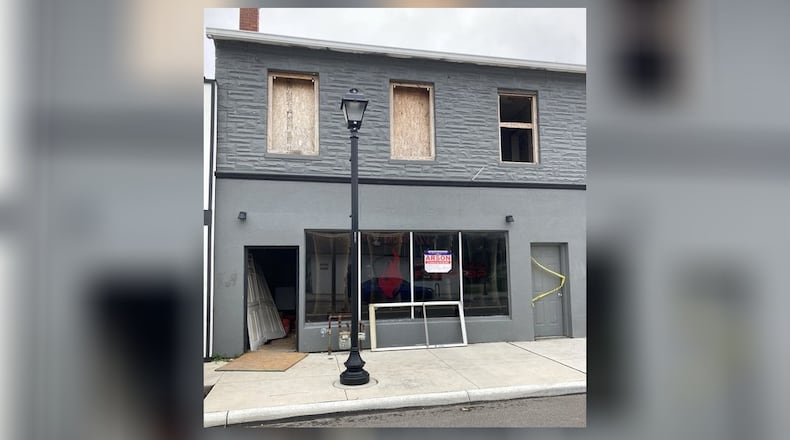 A fire at 137 and 139 N. Broad St. in Fairborn on Thursday, July 31, is being investigated as arson. Anyone with information is urged to contact the State Fire Marshal’s tip line at 800-589-2728. CONTRIBUTED
