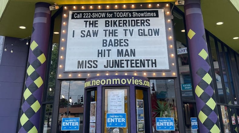 The Neon in downtown Dayton hosted the area premiere of "The Bikeriders" on June 19. PHOTO BY RUSSELL FLORENCE JR