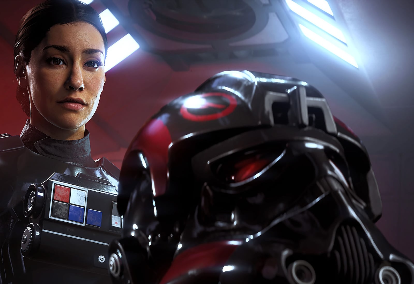 Janina Gavankar plays Iden Versio, commander of the Empire's Inferno Squad unit in the video game 'Star Wars: Battlefront II.'