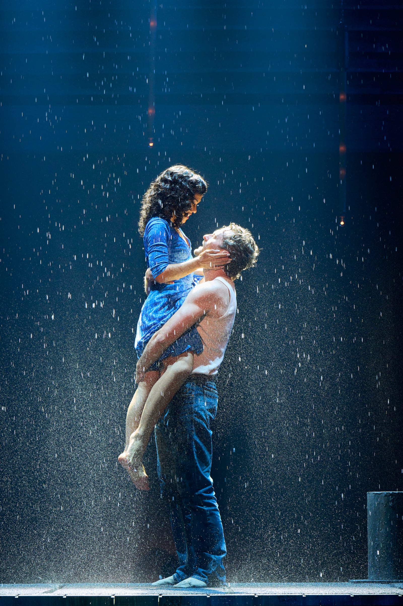Alysha Deslorieux (Middle Allie) and Ken Wulf Clark (Middle Noah) in "The Notebook." Photo by Roger Mastroianni