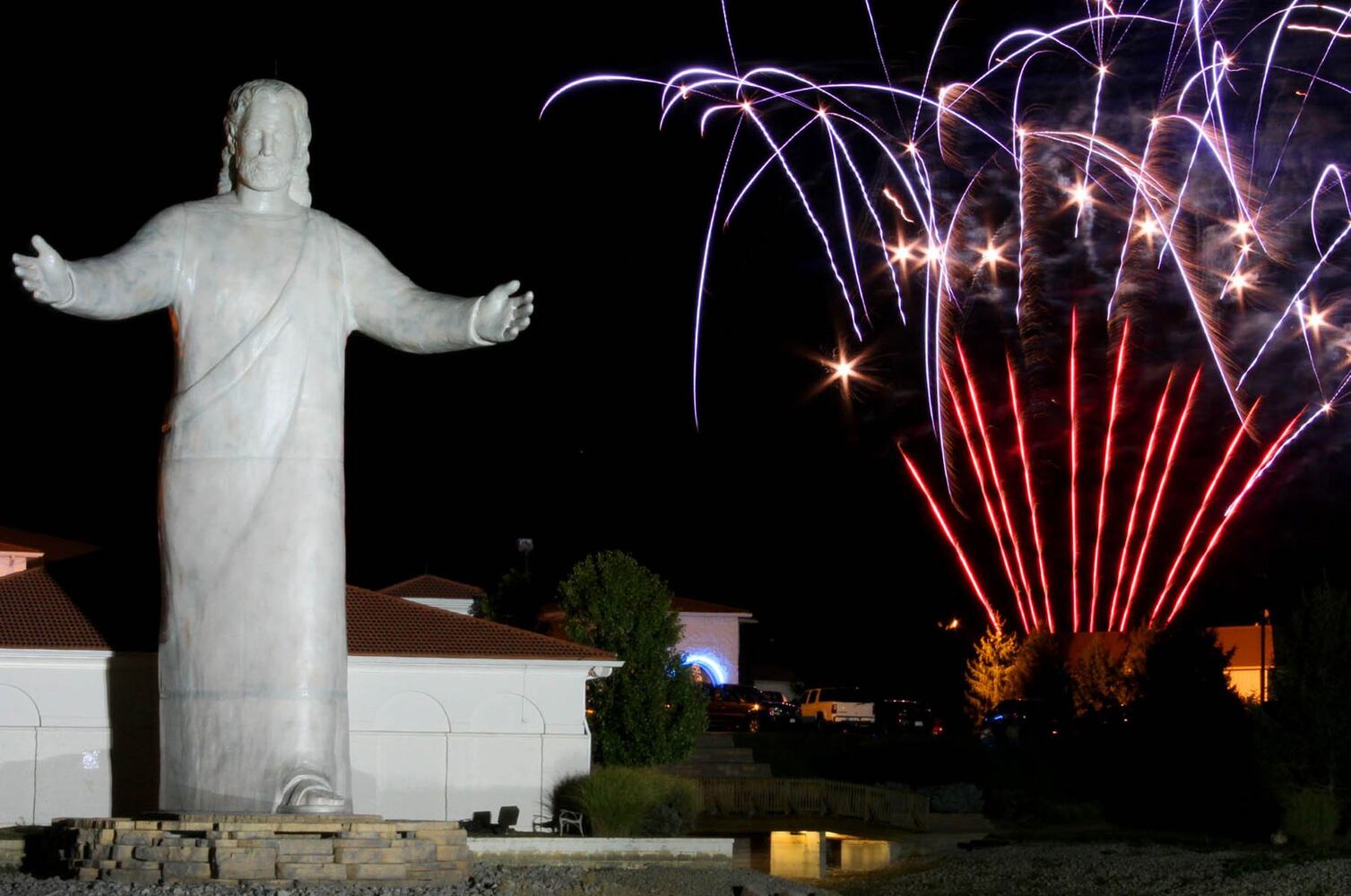 Throwback Thursday Jesus statue burns to the ground