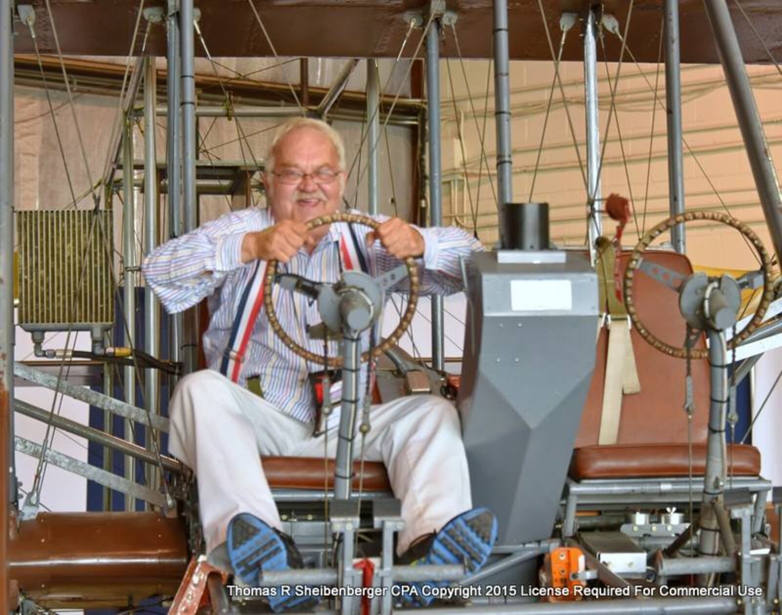 Thomas Sheibenberger was regarded by some as Dayton's photographer. He is pictured at Wright Bros Aero, Inc. in 2015