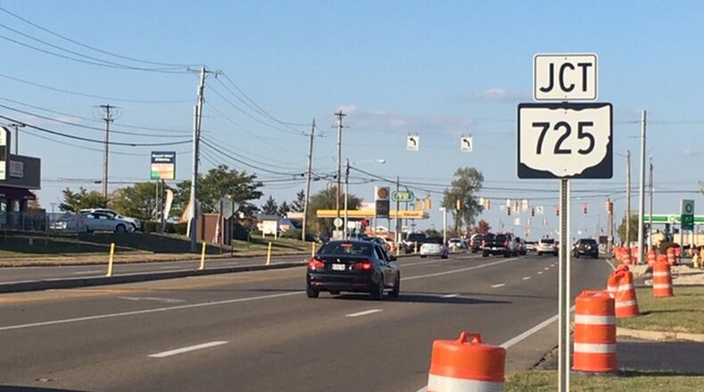 The closures are part of an Ohio Department of Transportation road construction project on Ohio 741. NICK BLIZZARD/STAFF