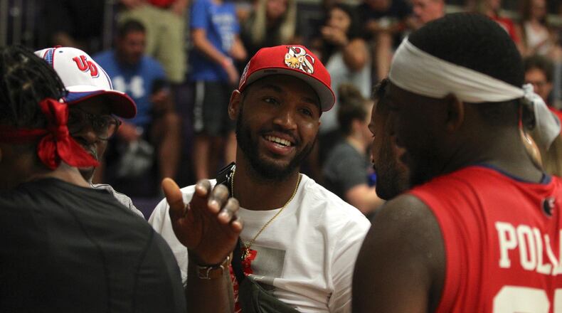 Red Scare against The Region in the first round of The Basketball Tournament on Friday, July 19, 2019, at Capital University in Bexley.