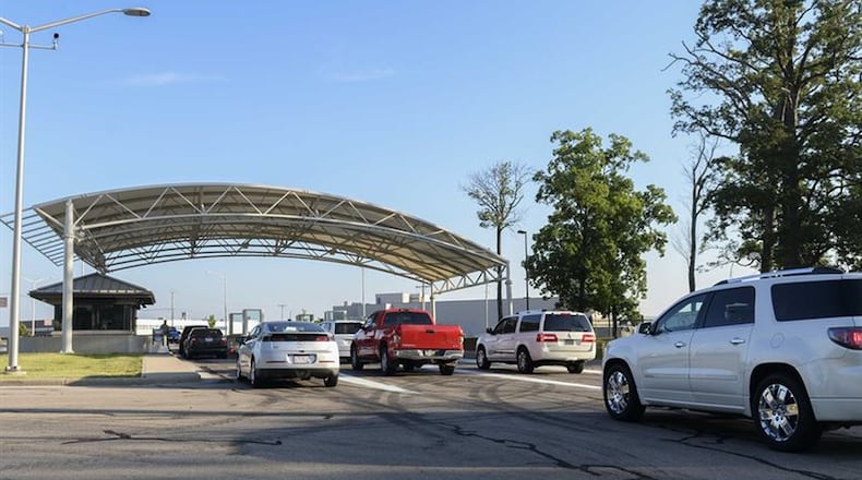 Wright-Patterson Air Force Base gate 19B.