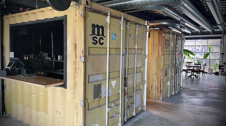 The Silos, a food hall and beer garden with 13,000-square-feet of outdoor space, is located at 810 E. First St. in Dayton. NATALIE JONES/STAFF