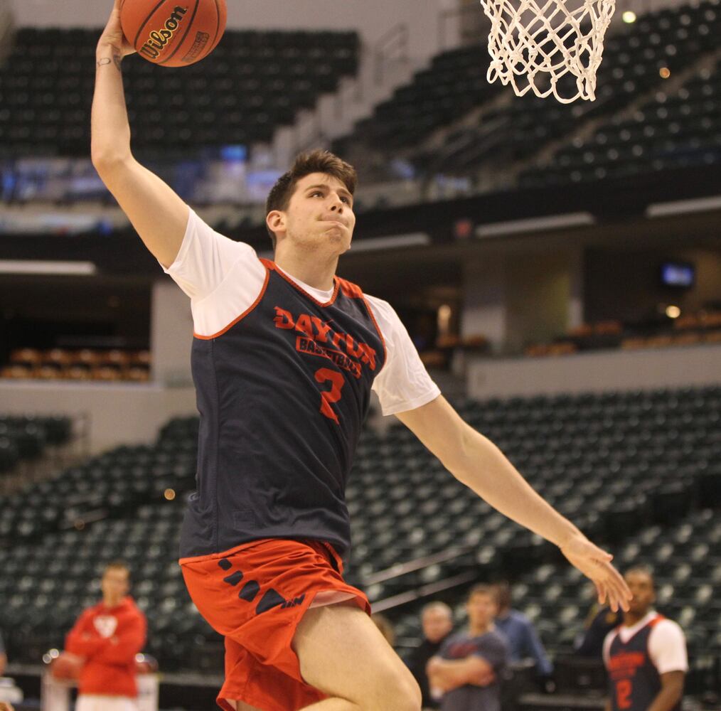 Photos: Dayton Flyers practice in Indianapolis