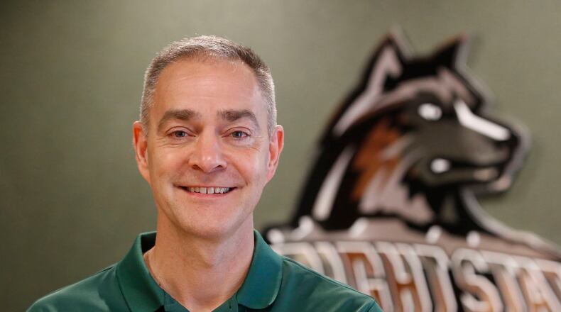 Wright State men’s basketball coach Scott Nagy TY GREENLEES / STAFF