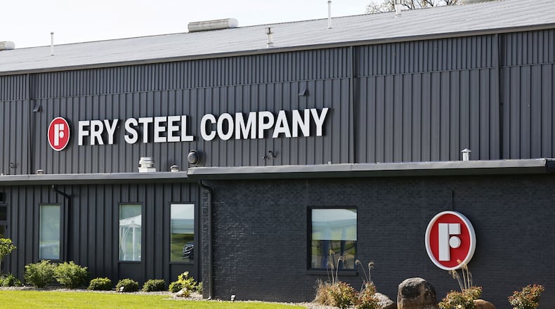 Fry Steel had a ribbon cutting Thursday of its new Middletown facility that opened in September. NICK GRAHAM/STAFF