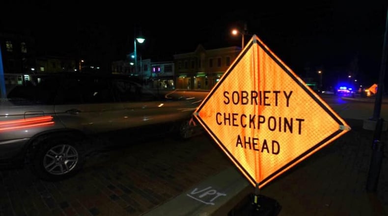 Sobriety checkpoint this morning in Oxford