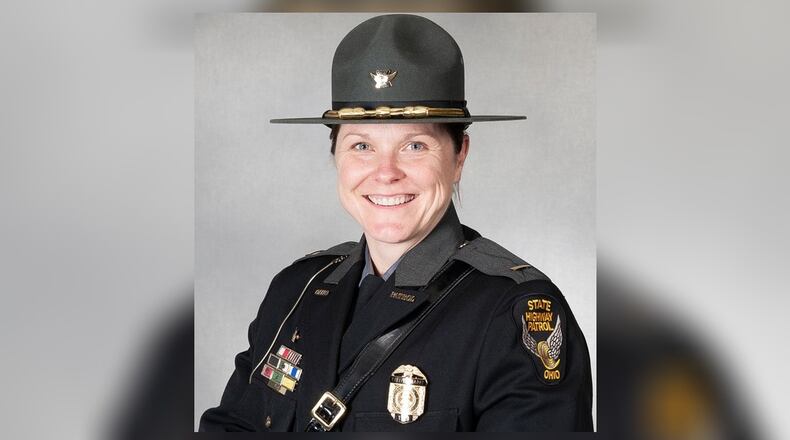 Christina J. Hayes to serve as commander of the Springfield Post for the Ohio State Highway Patrol.