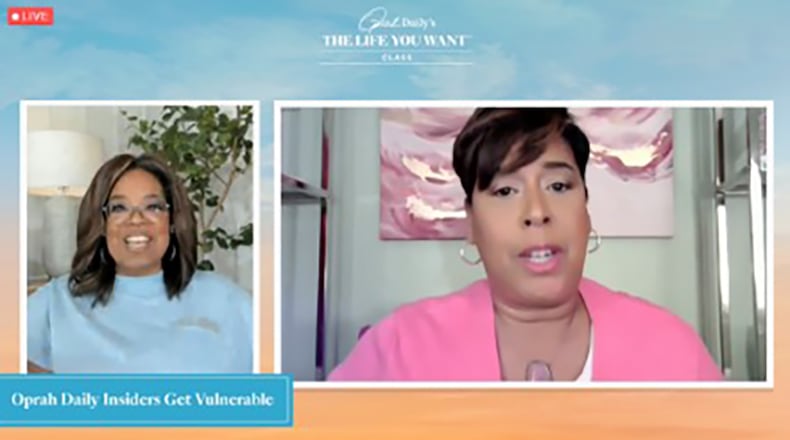 Karen Townsend created a vision board that included a picture of Oprah Winfrey on her vision board in 2020. Last month, she was chosen by Winfrey to be one of 16 women to share their personal stories of vulnerability to her Insiders Group.