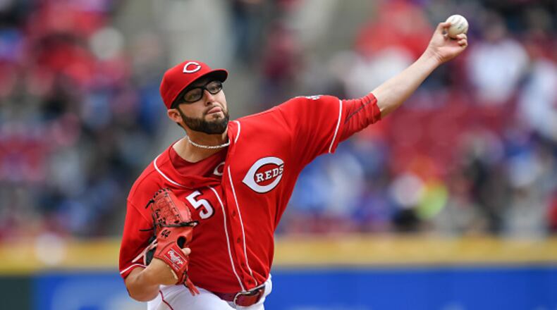 CINCINNATI, OH - APRIL 22: Cody Reed #25 of the Cincinnati Reds pitches against the Chicago Cubs at Great American Ball Park on April 22, 2017 in Cincinnati, Ohio. (Photo by Jamie Sabau/Getty Images)