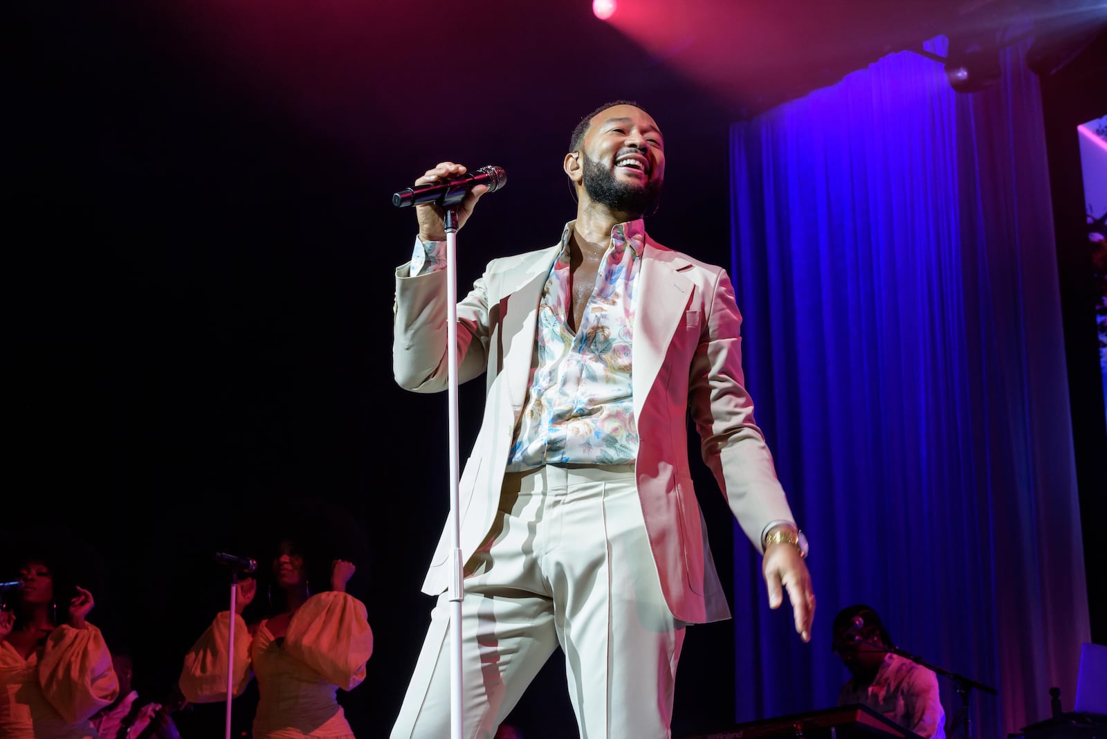 Springfield native John Legend brought his Bigger Love tour to the Rose Music Center at The Heights on Saturday, September 4, 2021. The War and Treaty opened up the show. TOM GILLIAM / CONTRIBUTING PHOTOGRAPHER