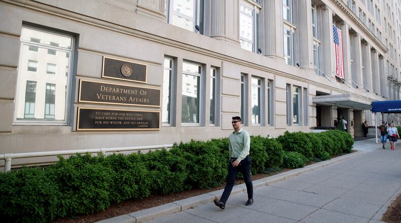 The headquarters of the Department of Veterans Affairs in Washington on May 2, 2018. (Tom Brenner/The New York Times)