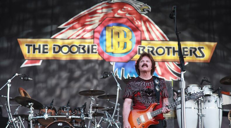 WANTAGH, NY - AUGUST 18:  Tom Johnston of The Doobie Brothers performs at Nikon at Jones Beach Theater on August 18, 2012 in Wantagh, New York.  (Photo by Taylor Hill/Getty Images)