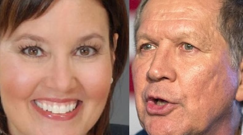 Lt. Gov. Mary Taylor and Gov. John Kasich