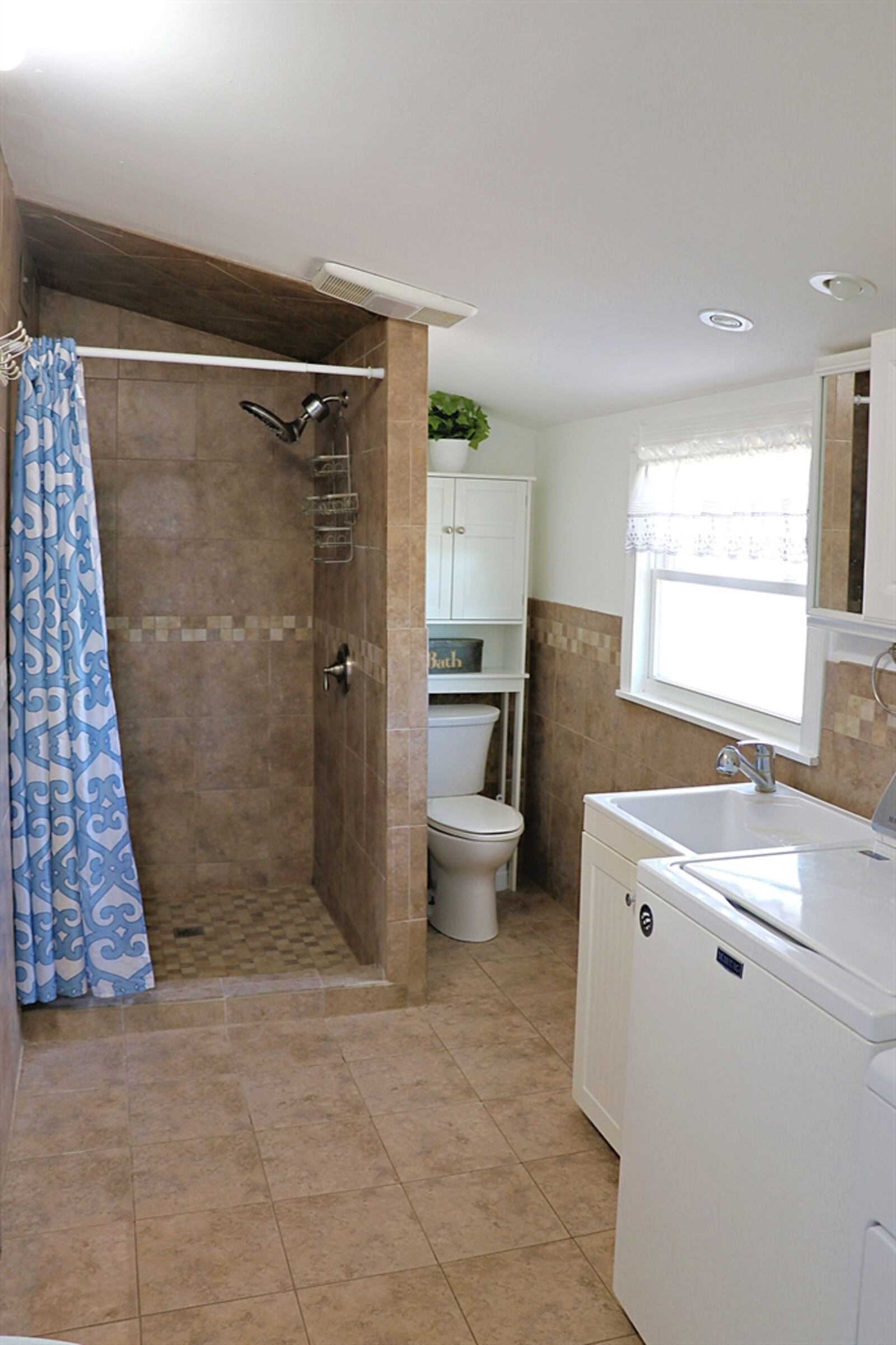 The home features two updated bathrooms.