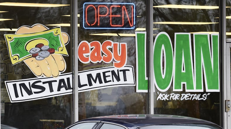 The Cashland store on Roosevelt Boulevard in Middletown is one of many payday loan companies in the area.  NICK GRAHAM/STAFF