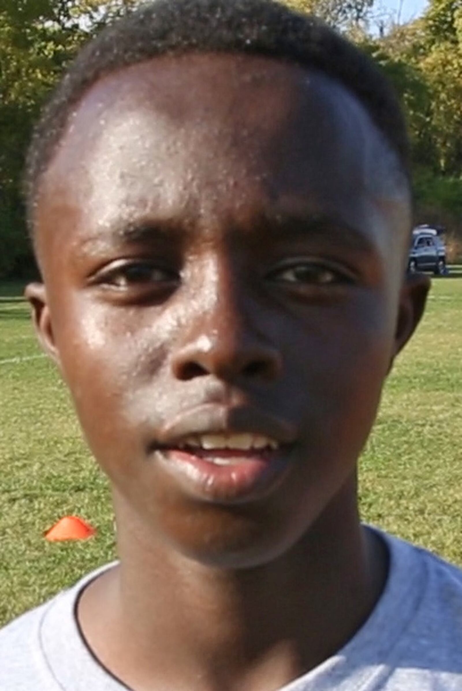 Jacques Kagrianeza, from Rwanda, is a member of the Belmont High School Boys Soccer Team. TY GREENLEES / STAFF