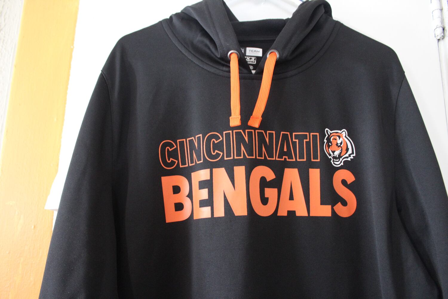 This is the man who lives in the “Bengals MAN CAVE” across from Dot’s Supermarket