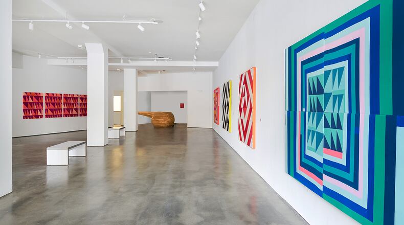 "Storytellers,'' quilt work by Heather Jones, was featured at The Contemporary Dayton Feb. 3-April 16, 2022, as part of a three-artist exhibition. CONTRIBUTED