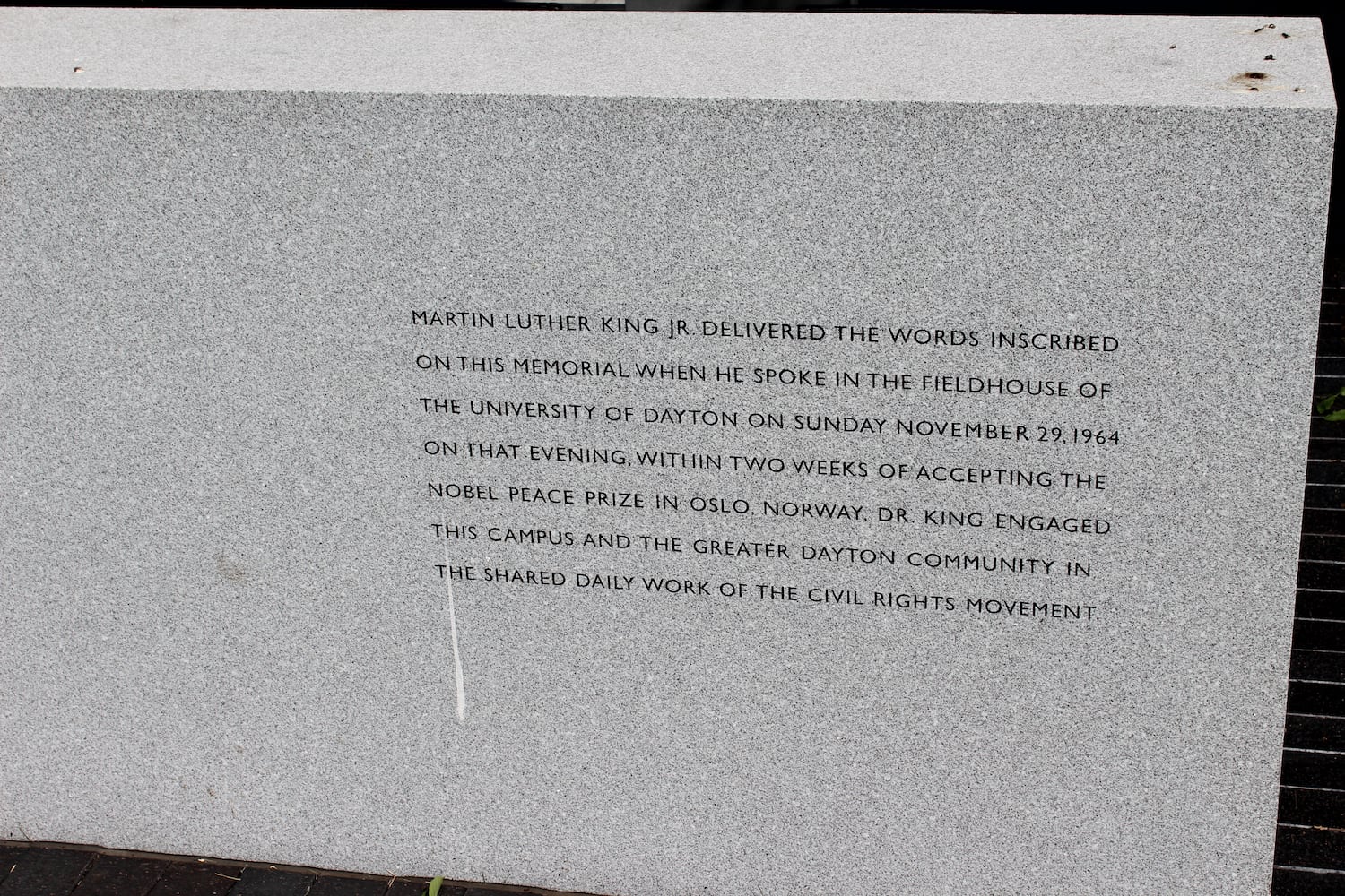 Martin Luther King Memorial at University of Dayton