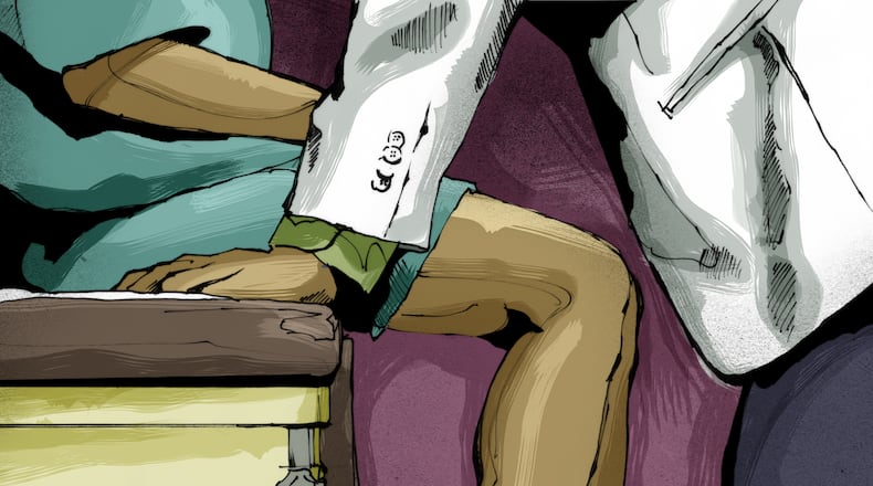 General illustration for Doctors & Sex Abuse project Illustration by Richard Watkins