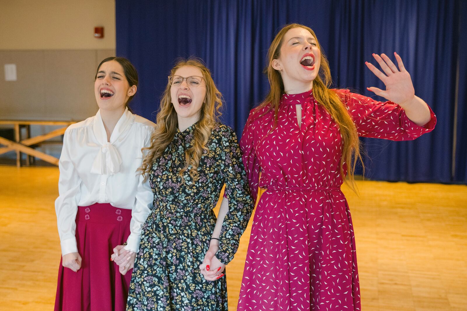 Left to right: Maggie Weckesser (Violet Newstead), Addison Haines (Judy Bernly) and Lucy Dennis (Doralee Rhodes) star in Muse Machine's production of "9 to 5: The Musical." PHOTO BY MATTHEW SILVER