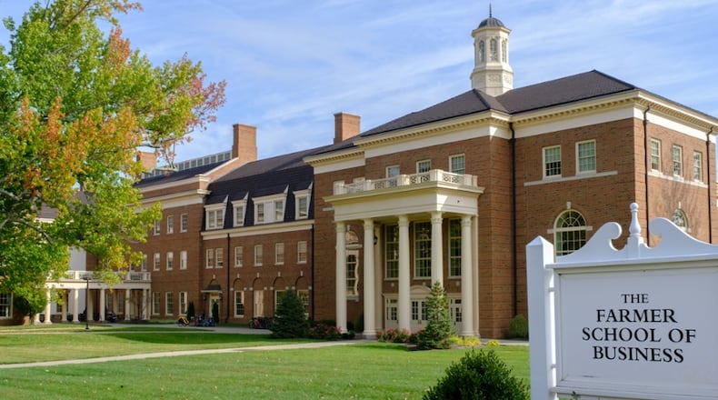 The Farmer School was ranked No. 14 among public business schools nationwide, up from No. 18 last year, and remains the top business school in Ohio. CONTRIBUTED