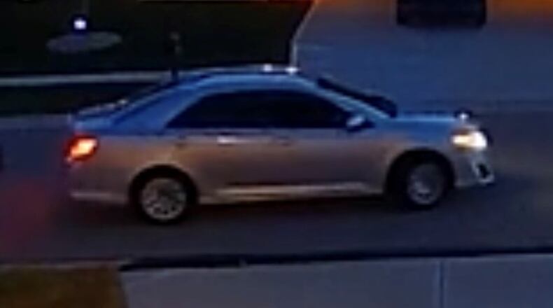 A 13-year-old girl walking her dog Sunday, Dec. 4, 2022, was approached by an older white man with a gray beard attempting to entice her to get in his car on Spindletop Lane in Washington Twp. The car, shown here, is a gray four-door sedan with tinted windows. CONTRIBUTED