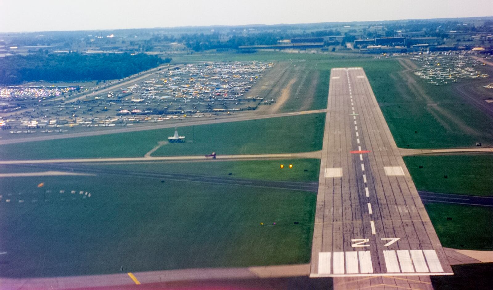 On short final into EAA's Airventure 1997 in Oshkosh, Wisconsin